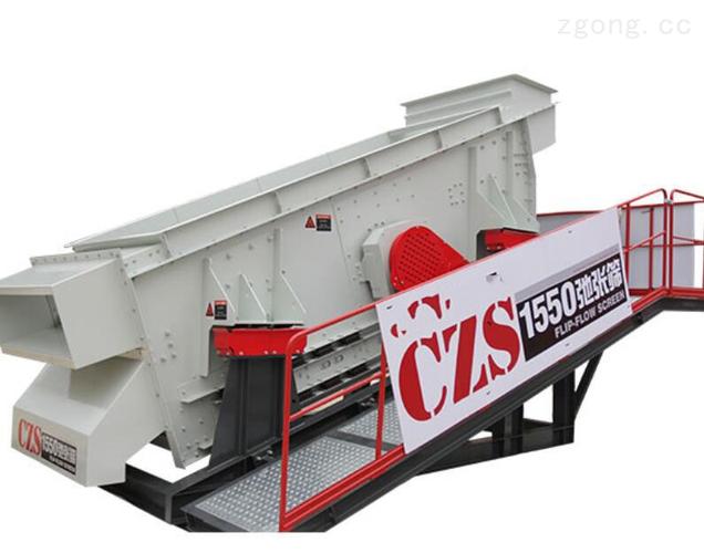 产品详情 南方路机开发的 czs1550弛张筛,将圆振筛筛分技术,齿状筛网